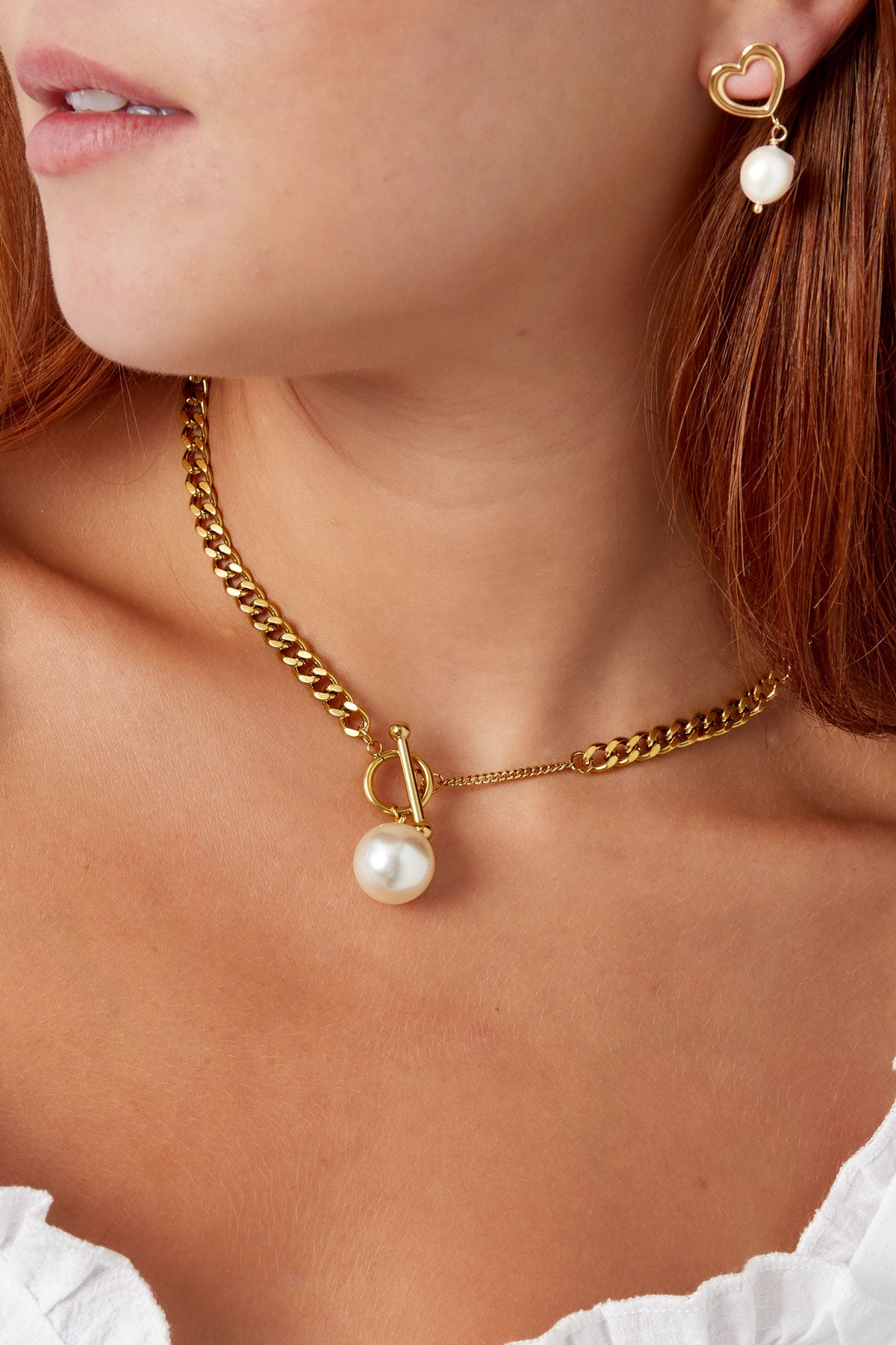 Collier Perle Acier inoxydable