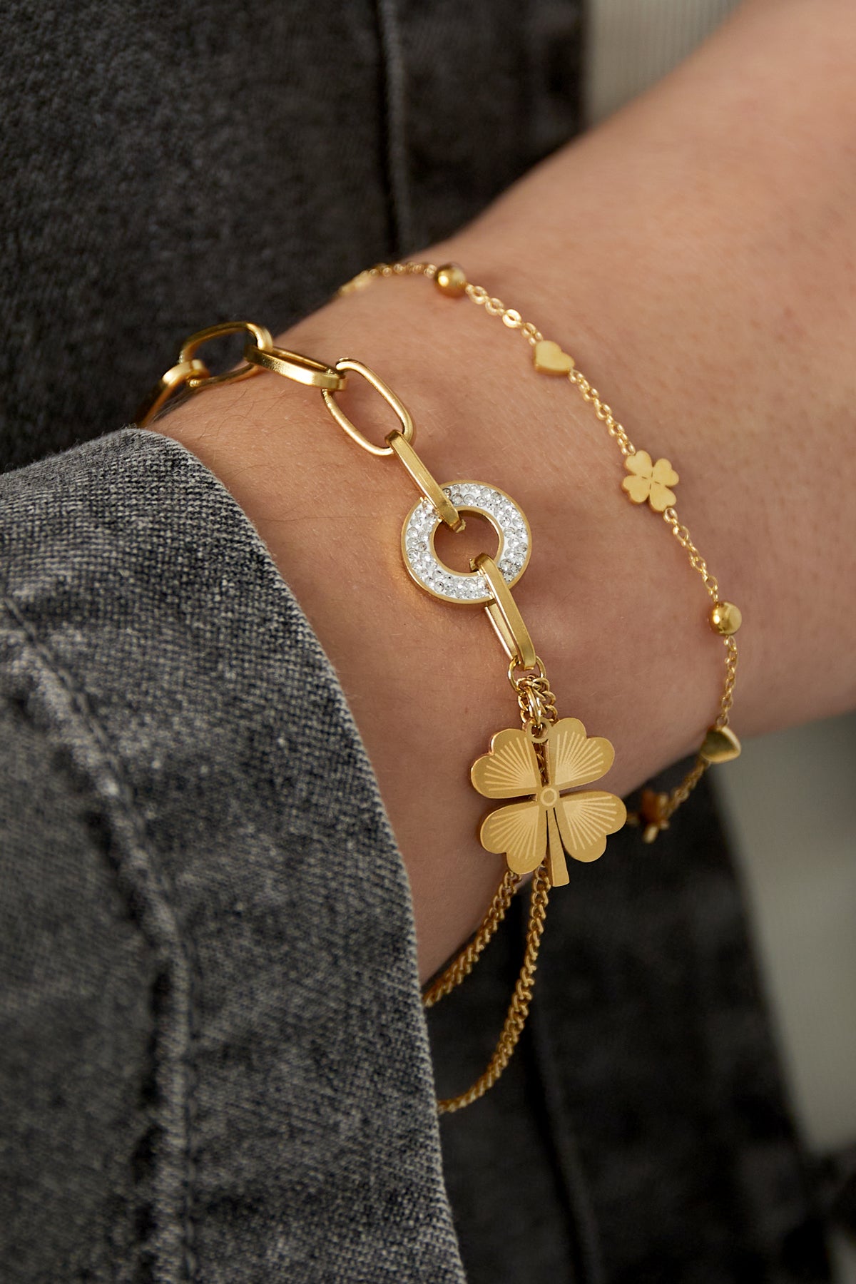 Bracelet Trèfle Acier inoxydable