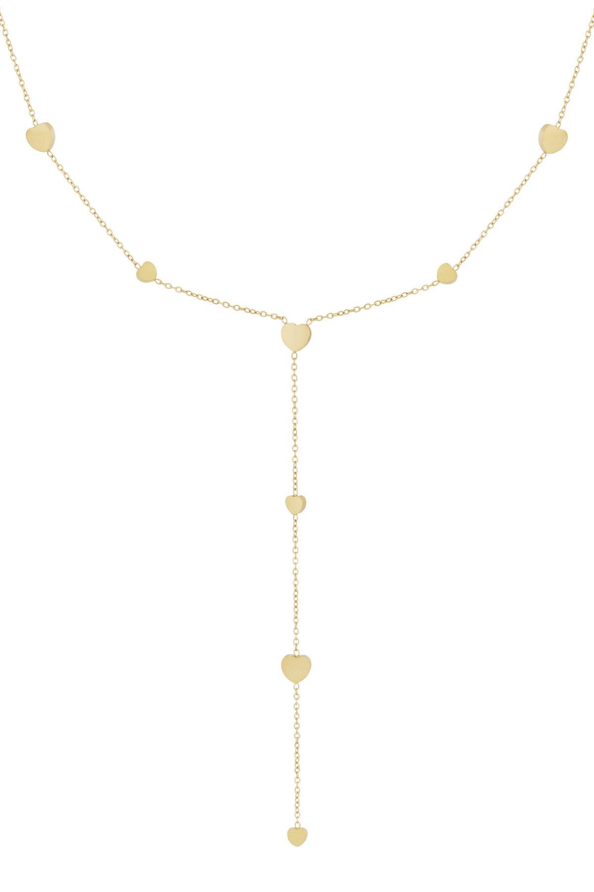 Collier Coeur long Acier inoxydable
