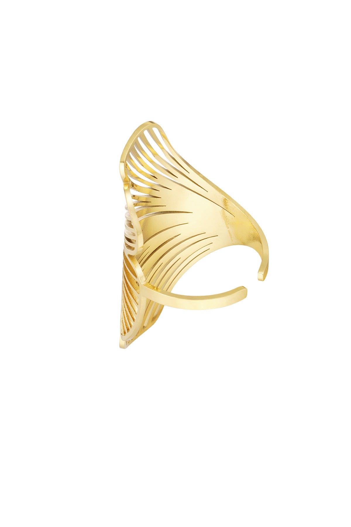 Bague Pétale de fleur Acier inoxydable