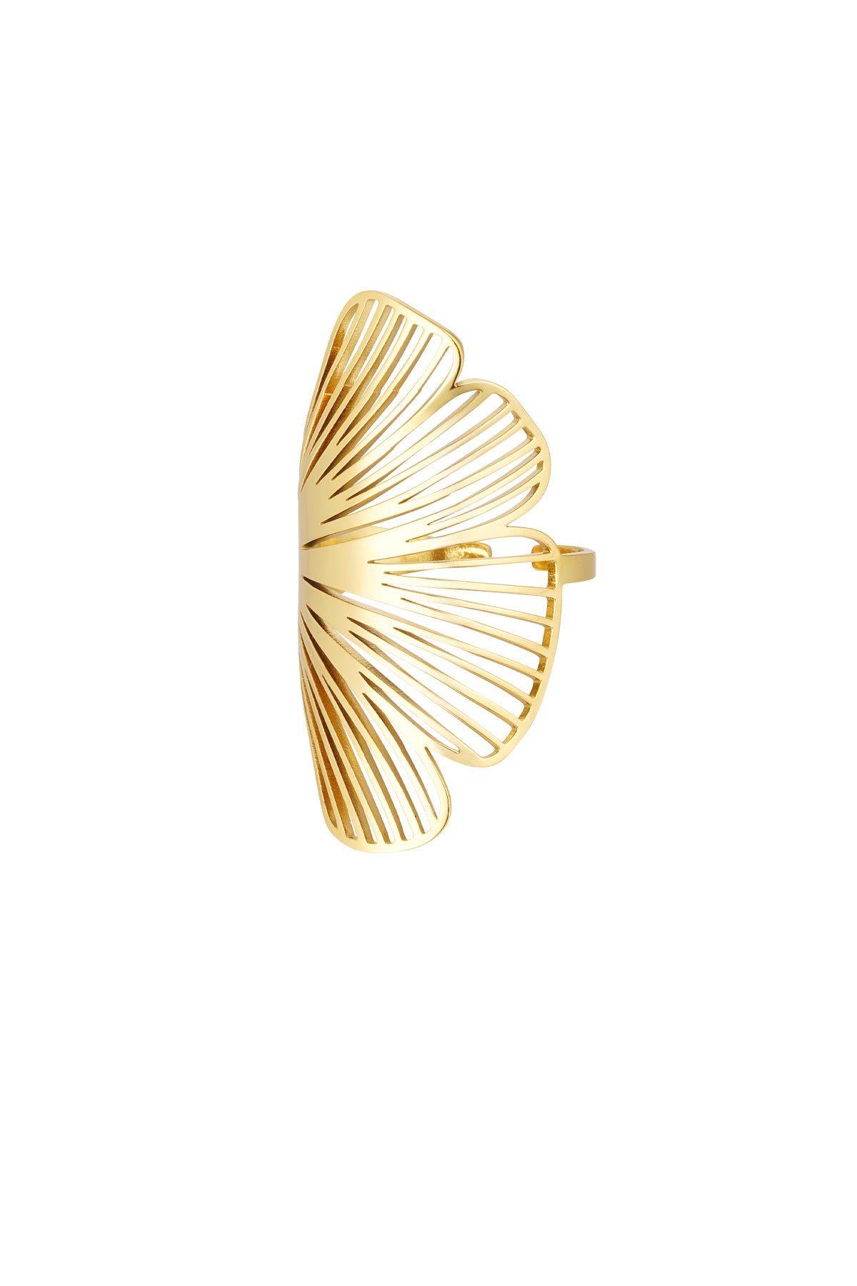 Bague Pétale de fleur Acier inoxydable