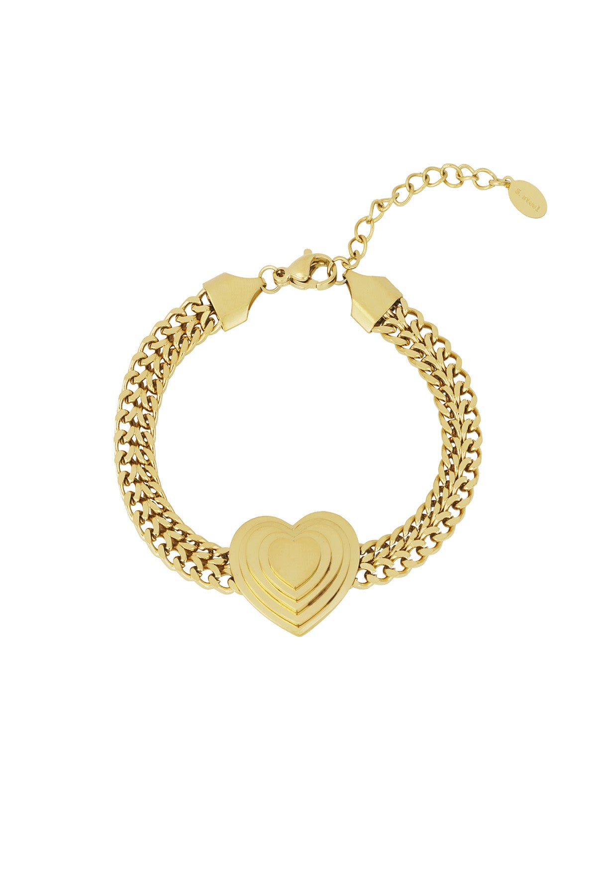 Bracelet Coeur Acier inoxydable