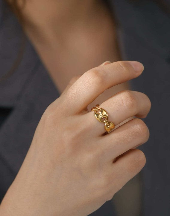 Bague grain de café Acier inoxydable
